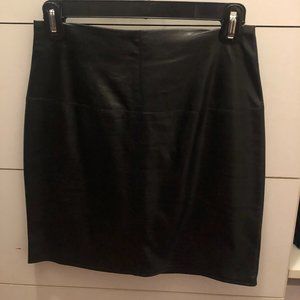 Black Leather Skirt